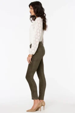 Alina Skinny Ankle Pants In Petite - Martini Olive 10 Alina Skinny Ankle Pants In Petite - Martini Olive -Nydj Apparel Shop PFSKLA8003 MARTI 5