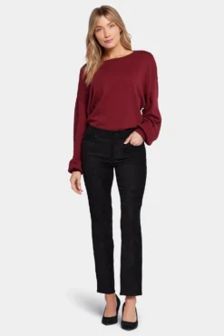 Sheri Slim Pants In Petite - Black
