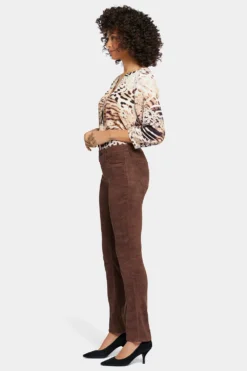 Sheri Slim Pants In Petite - Dark Chocolate -Nydj Apparel Shop PFSKSS2336 DKCHO 5