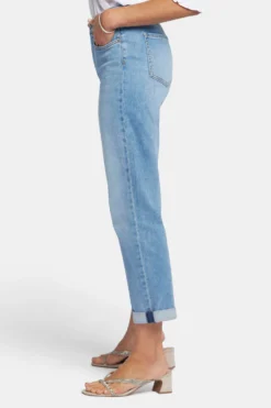 Margot Girlfriend Jeans In Petite - Corfu 9 Margot Girlfriend Jeans In Petite - Corfu -Nydj Apparel Shop PGWR8215 CORFU 3