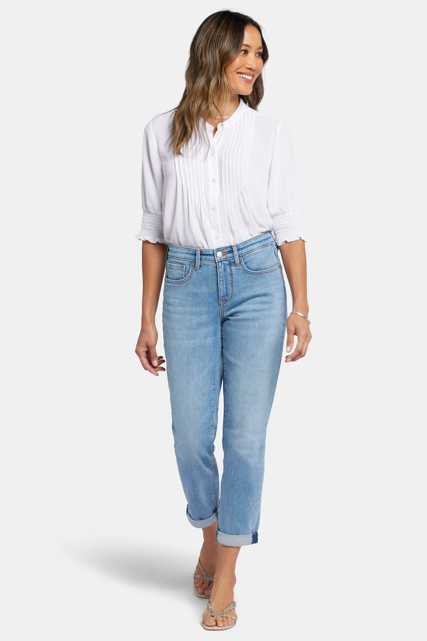 Margot Girlfriend Jeans In Petite - Corfu 4 Margot Girlfriend Jeans In Petite - Corfu - Image 4