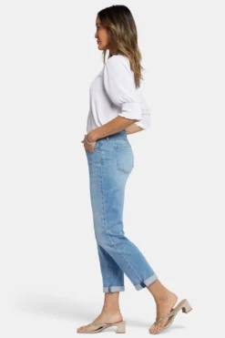 Margot Girlfriend Jeans In Petite - Corfu 11 Margot Girlfriend Jeans In Petite - Corfu -Nydj Apparel Shop PGWR8215 CORFU 5