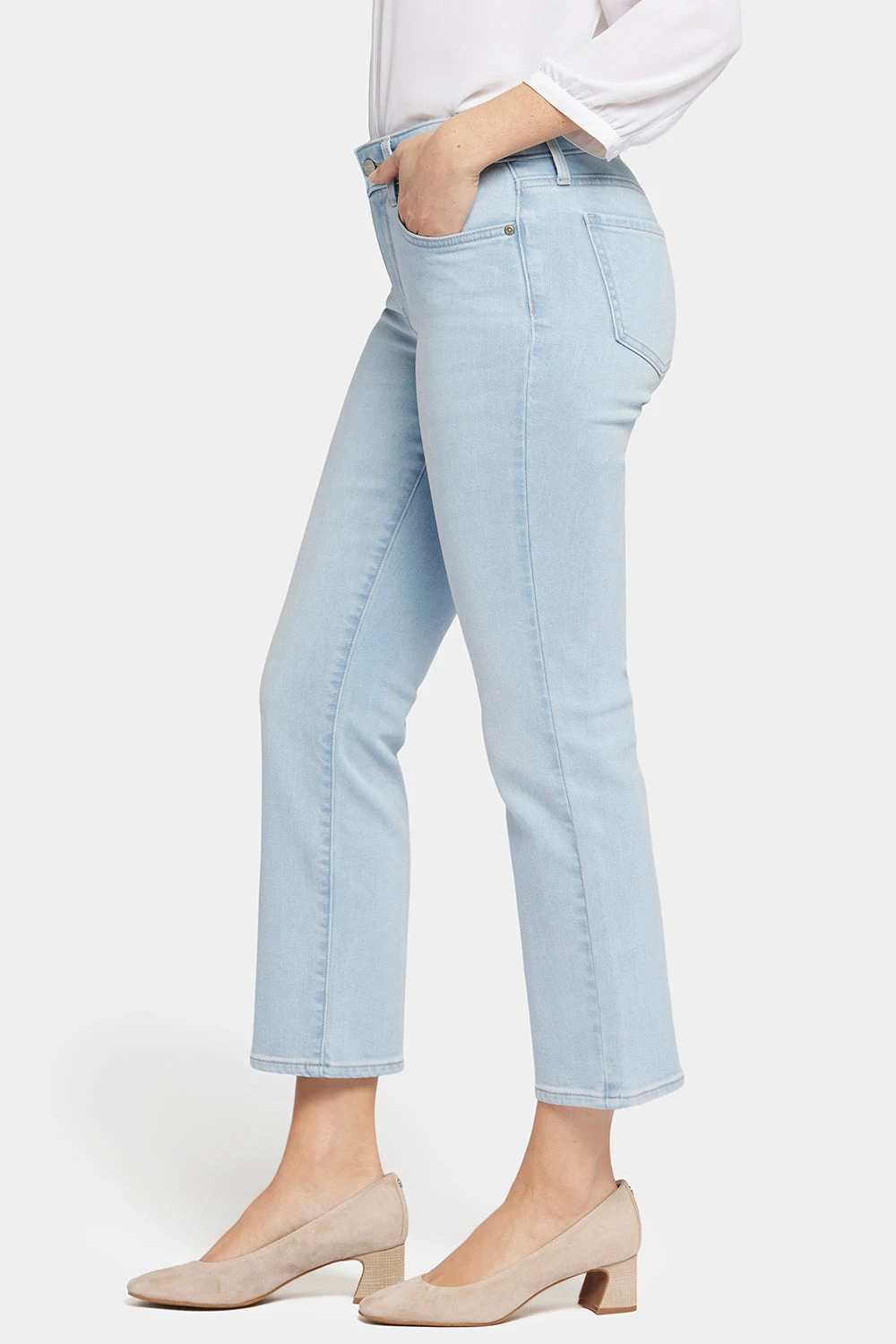 Marilyn Straight Ankle Jeans In Petite - Brightside 3 Marilyn Straight Ankle Jeans In Petite - Brightside - Image 3