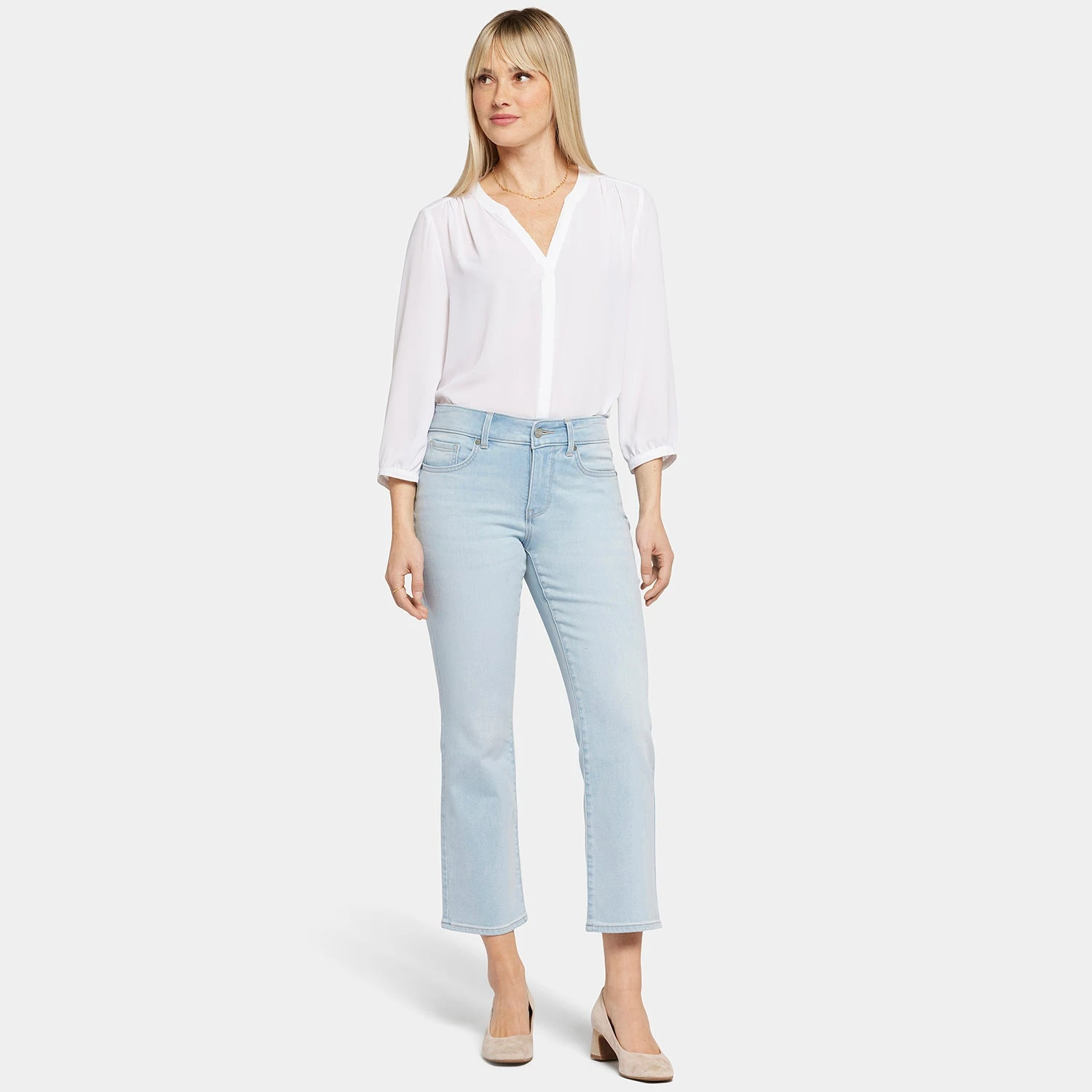 Marilyn Straight Ankle Jeans In Petite - Brightside 7 Marilyn Straight Ankle Jeans In Petite - Brightside - Image 7