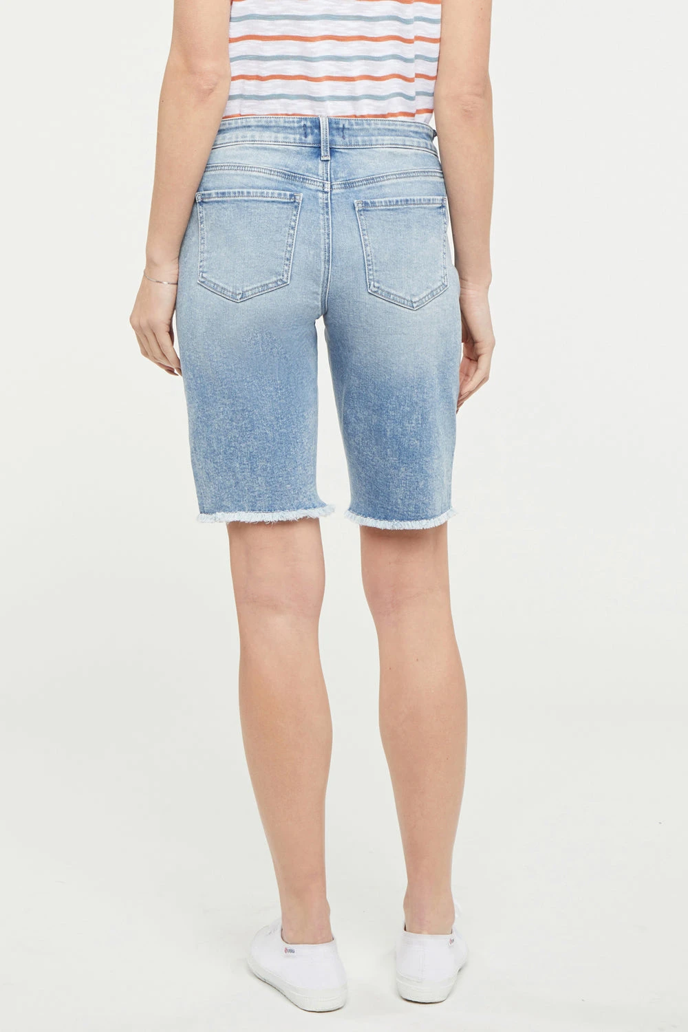 Boyfriend Denim Shorts In Petite - Quinta 2 Boyfriend Denim Shorts In Petite - Quinta - Image 2