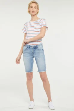 Boyfriend Denim Shorts In Petite - Quinta 10 Boyfriend Denim Shorts In Petite - Quinta -Nydj Apparel Shop PGWRSH8563 QUINT 5