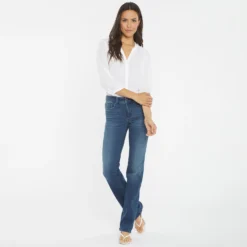 Marilyn Straight Jeans In Petite - Saybrook 13 Marilyn Straight Jeans In Petite - Saybrook -Nydj Apparel Shop PHYTMS2299 SAYBR DPA