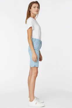 Briella 9 Inch Denim Shorts In Petite - Zen Zebra 10 Briella 9 Inch Denim Shorts In Petite - Zen Zebra -Nydj Apparel Shop PINQBS2546 ZENZA 5