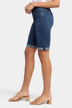 Briella 10 Inch Denim Shorts In Petite - Gold Coast -Nydj Apparel Shop PMDIBS2546 GDCST 3