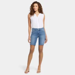 Ella Denim Shorts In Petite - Fairmont -Nydj Apparel Shop PMDISH2874 470 DPA