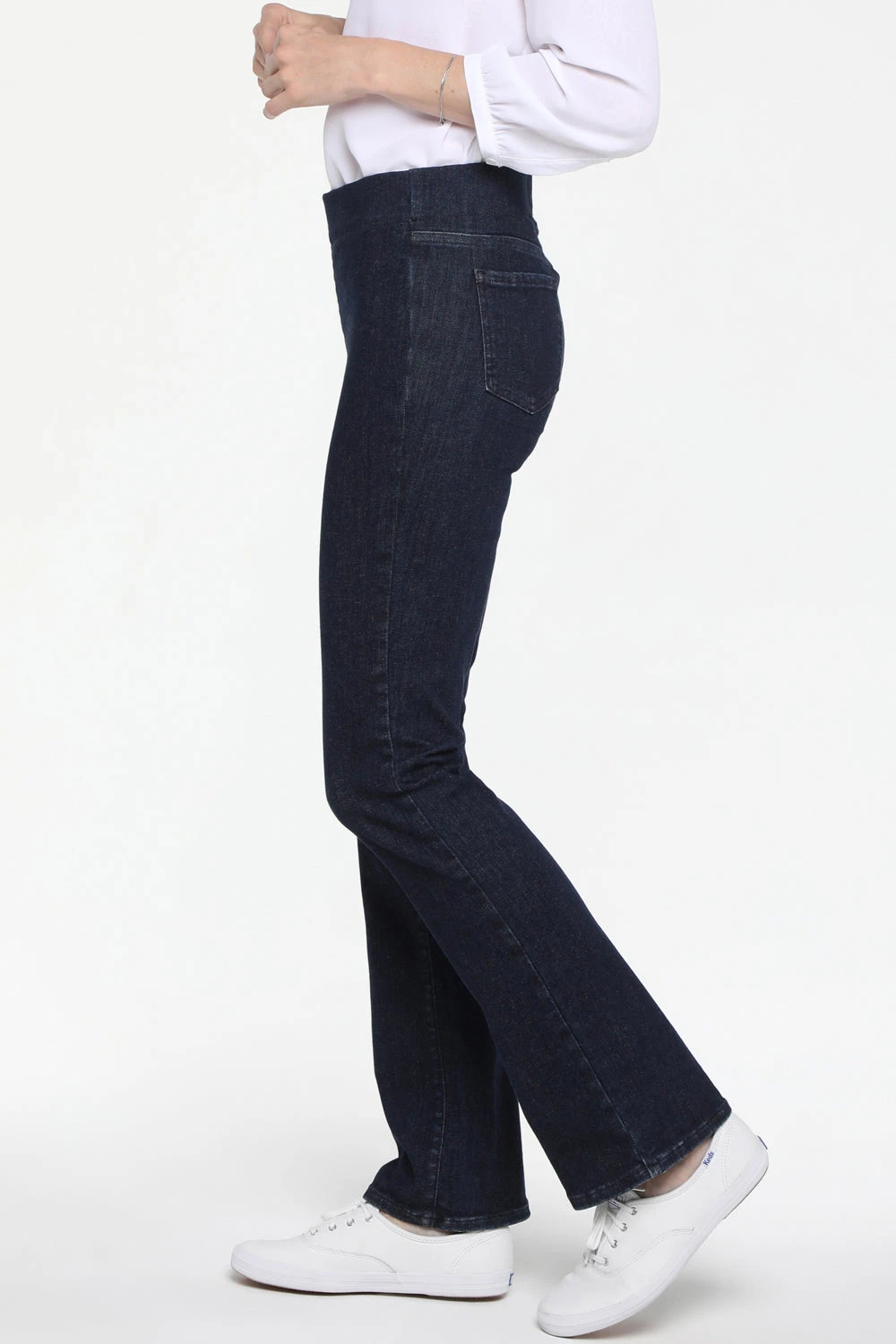 Slim Bootcut Pull-On Jeans In Petite - Langley 3 Slim Bootcut Pull-On Jeans In Petite - Langley - Image 3
