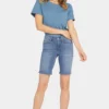 Ella Denim Shorts In Petite - Sweetbay