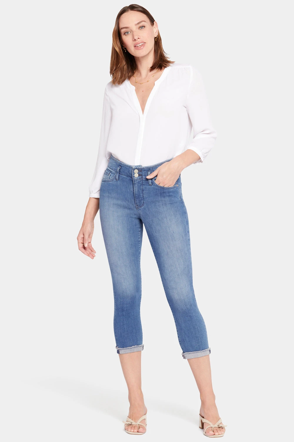 Chloe Capri Jeans In Petite - Stargazer 1 Chloe Capri Jeans In Petite - Stargazer