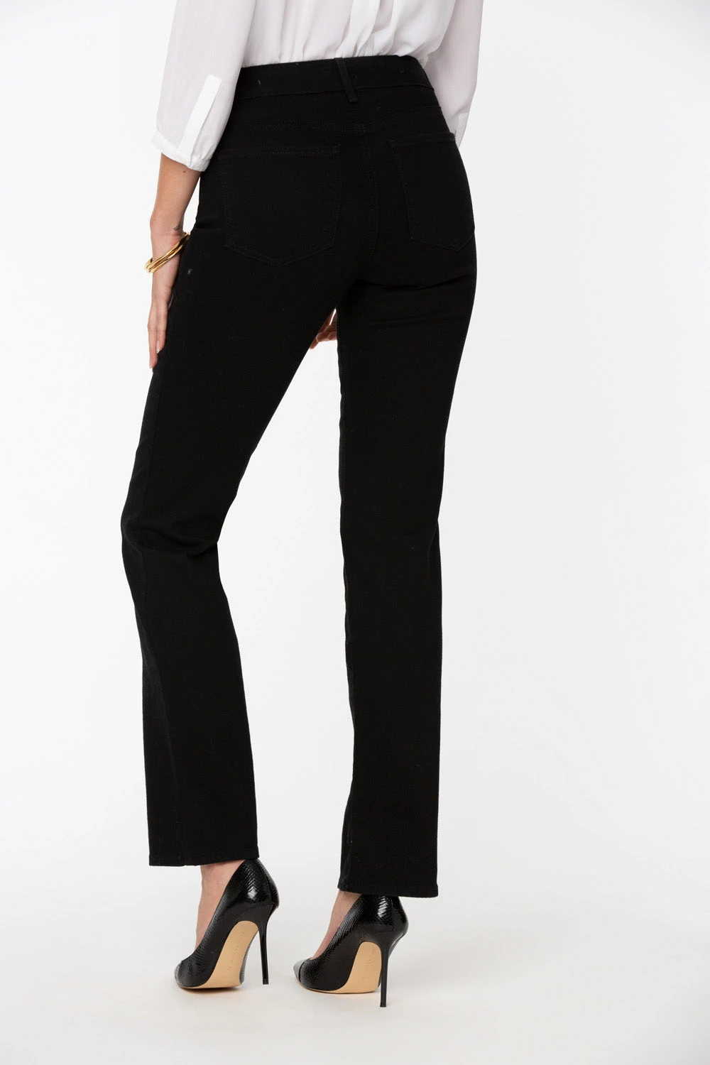 Marilyn Straight Jeans In Petite - Black 2 Marilyn Straight Jeans In Petite - Black - Image 2