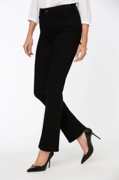 Marilyn Straight Jeans In Petite - Black 8 Marilyn Straight Jeans In Petite - Black -Nydj Apparel Shop PNBBMS8517P 858 3