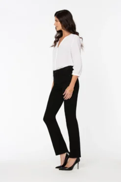 Marilyn Straight Jeans In Petite - Black 10 Marilyn Straight Jeans In Petite - Black -Nydj Apparel Shop PNBBMS8517P 858 5