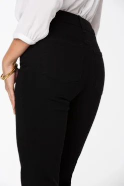 Marilyn Straight Jeans In Petite - Black -Nydj Apparel Shop PNBBMS8517 858 6