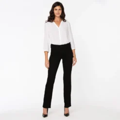Marilyn Straight Jeans In Petite - Black -Nydj Apparel Shop PNBBMS8517 858 DPA