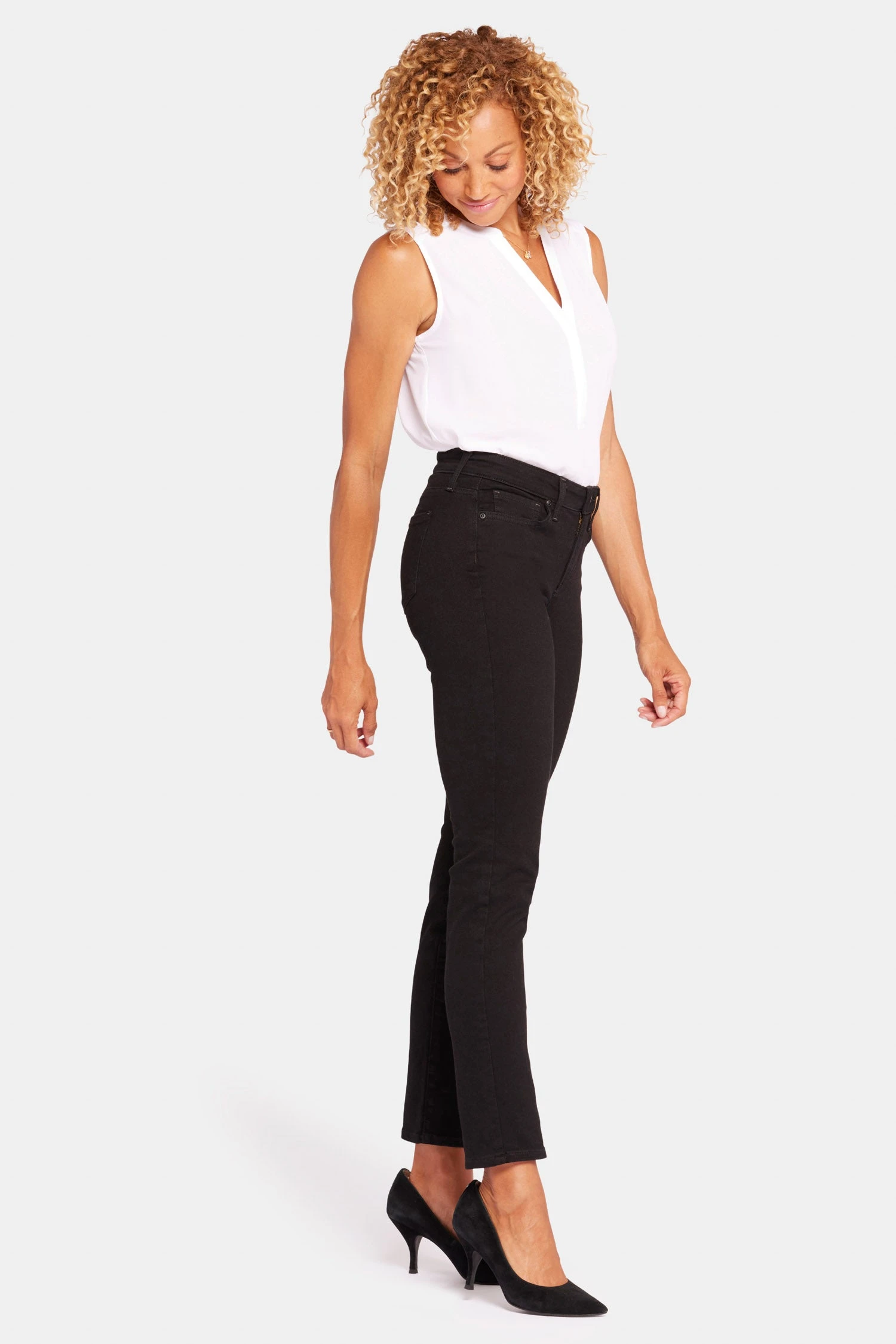 Sheri Slim Jeans In Petite - Black 5 Sheri Slim Jeans In Petite - Black - Image 5