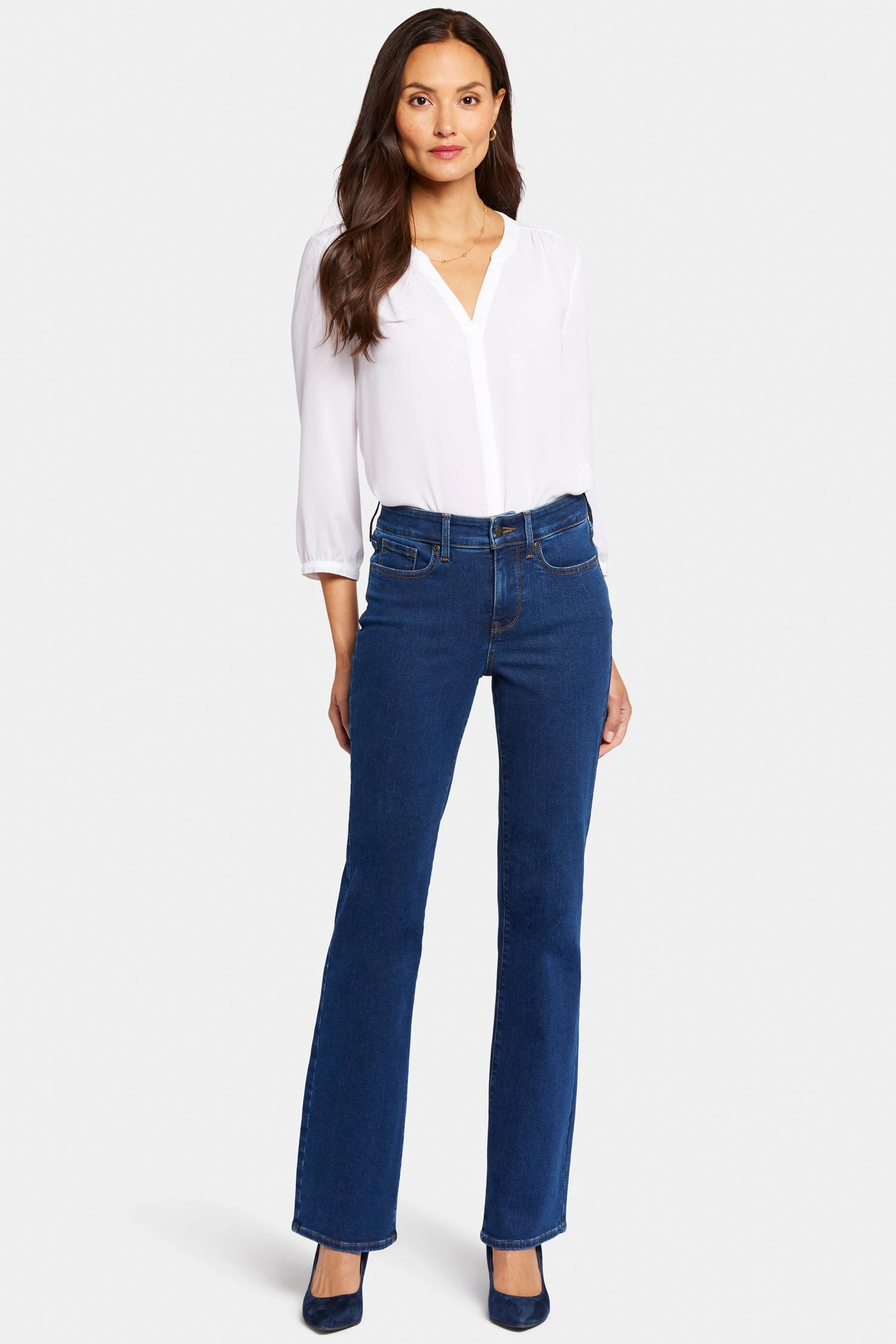 Blake Slim Flared Jeans In Petite - Quinn 1 Blake Slim Flared Jeans In Petite - Quinn