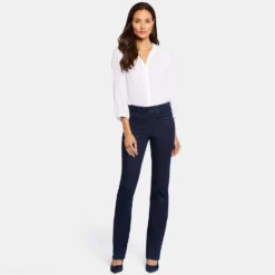 Marilyn Straight Jeans In Petite - Rinse -Nydj Apparel Shop PPRIMS8517 RINSE DPA