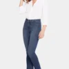 Le Silhouette Slim Bootcut Jeans In Petite - Precious