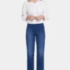 Bailey Relaxed Straight Ankle Pull-On Jeans In Petite - Mission Blue