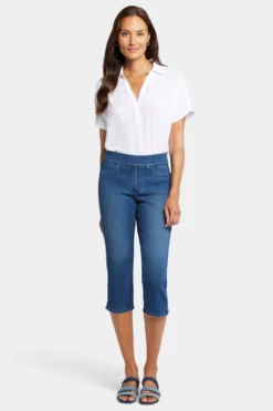 Dakota Crop Pull-On Jeans In Petite- Olympus