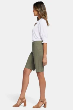 Bermuda Shorts In Petite - Avocado -Nydj Apparel Shop PTST3766 AVCDO 5