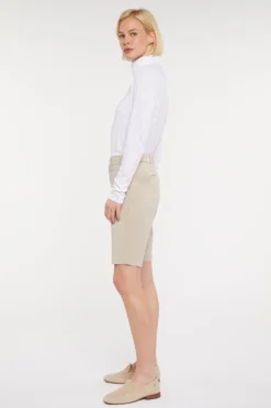 Bermuda Shorts In Petite - Feather -Nydj Apparel Shop PTST3766 FEATH 5