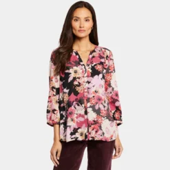 Pintuck Blouse - Helena -Nydj Apparel Shop S1F0537 F2043 DPA
