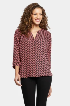 Pintuck Blouse - Eureka -Nydj Apparel Shop S1F0537 H2014 4