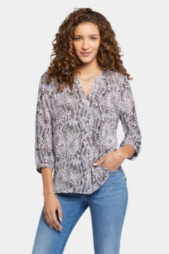 Pintuck Blouse - Vandalia -Nydj Apparel Shop S1F0537 H2018 4