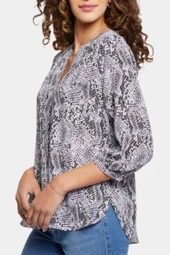 Pintuck Blouse - Vandalia -Nydj Apparel Shop S1F0537 H2018 6