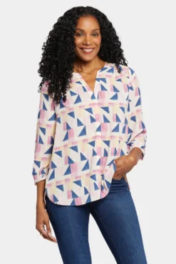 Pintuck Blouse - Marquette 9 Pintuck Blouse - Marquette -Nydj Apparel Shop S1F0537 H2024 4