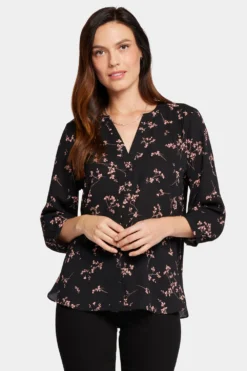 Pintuck Blouse - Cynthiana 9 Pintuck Blouse - Cynthiana -Nydj Apparel Shop S1F0537 H2034 4