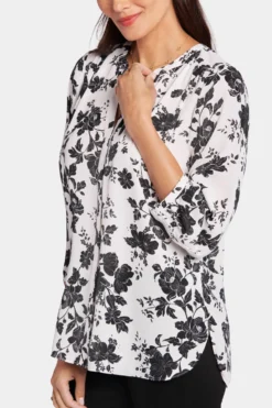 Pintuck Blouse - Penrose -Nydj Apparel Shop S1F0537 PENROSE F2027 6 scaled