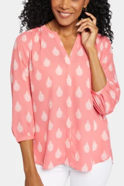 Pintuck Blouse - Pinkland 12 Pintuck Blouse - Pinkland -Nydj Apparel Shop S1F0537 S2026 6