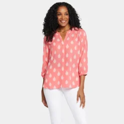 Pintuck Blouse - Pinkland 13 Pintuck Blouse - Pinkland -Nydj Apparel Shop S1F0537 S2026 DPA