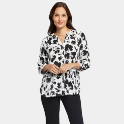 Pintuck Blouse - Campanil -Nydj Apparel Shop S1F0537 S2054 DPA