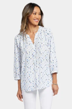 Pintuck Blouse - Leyla Dots