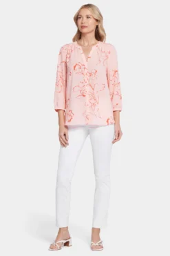 Pintuck Blouse - Gianna Garden -Nydj Apparel Shop S1F0537 S2076 5