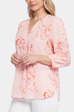 Pintuck Blouse - Gianna Garden -Nydj Apparel Shop S1F0537 S2076 6