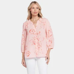 Pintuck Blouse - Gianna Garden -Nydj Apparel Shop S1F0537 S2076 DPA