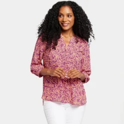 Pintuck Blouse - Claudia -Nydj Apparel Shop S1F0537 S2093 DPA