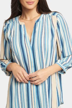 Pintuck Blouse - Hilltop Stripe -Nydj Apparel Shop S1F0537 U1063 6 b1c39857 1725 4eb4 adfa 54f53c2ccdd2