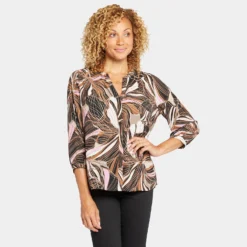 Pintuck Blouse - Half Moon Bay -Nydj Apparel Shop S1F0537 U1083 DPA