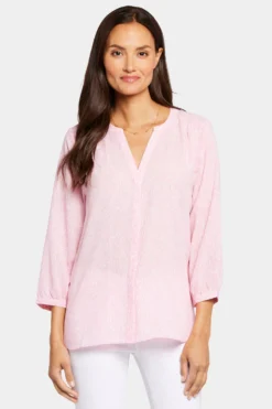 Pintuck Blouse - Wild Hearts -Nydj Apparel Shop S1F0537 WILDHEARTS H2030 4 scaled