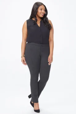 Slim Trouser Pants In Plus Size - Charcoal Heathered -Nydj Apparel Shop W11Z2020 CHARH 4 c7d23bfc 244a 4585 9d26 1c3b19d70477