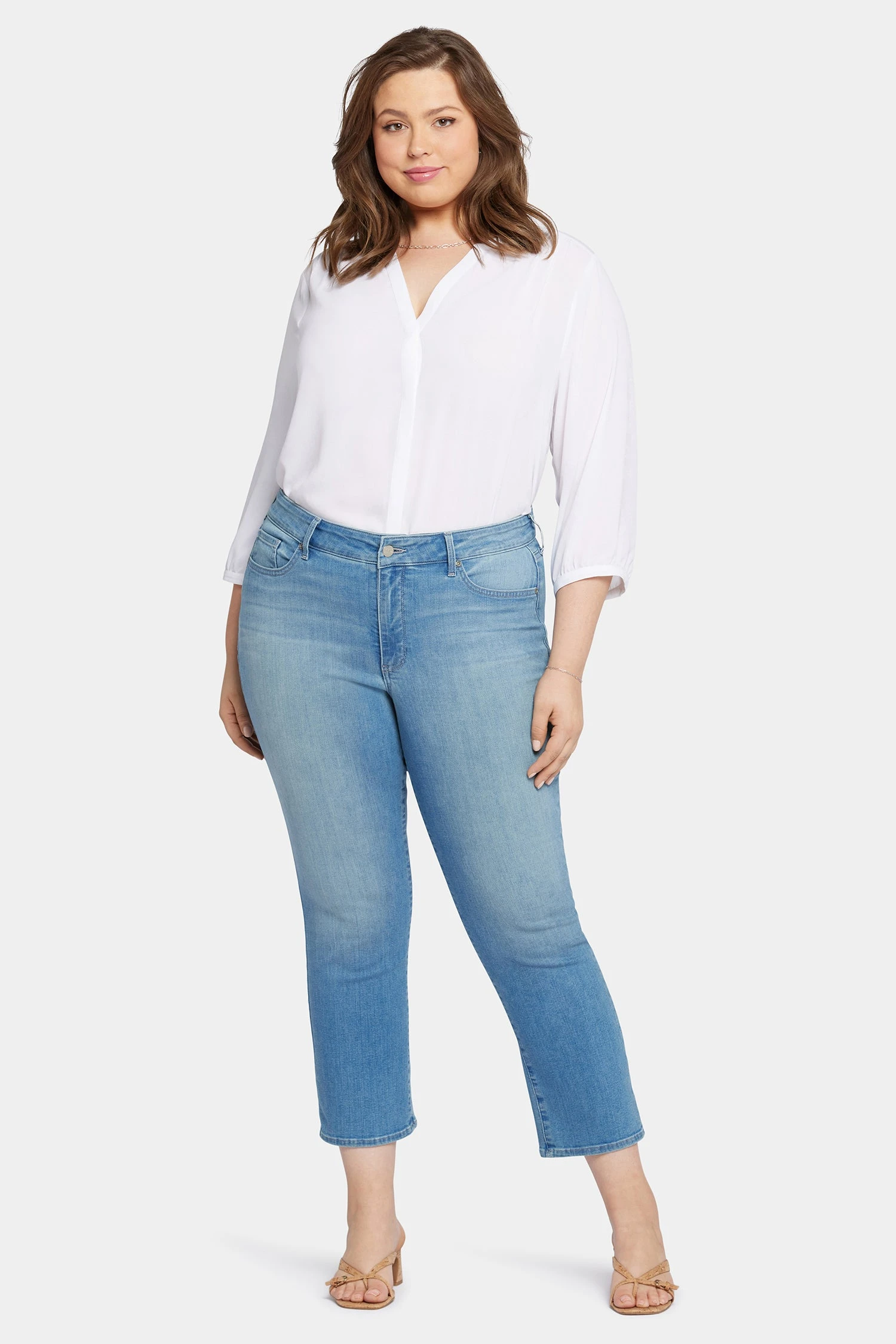 Marilyn Straight Ankle Jeans In Plus Size - Mesmerize 1 Marilyn Straight Ankle Jeans In Plus Size - Mesmerize